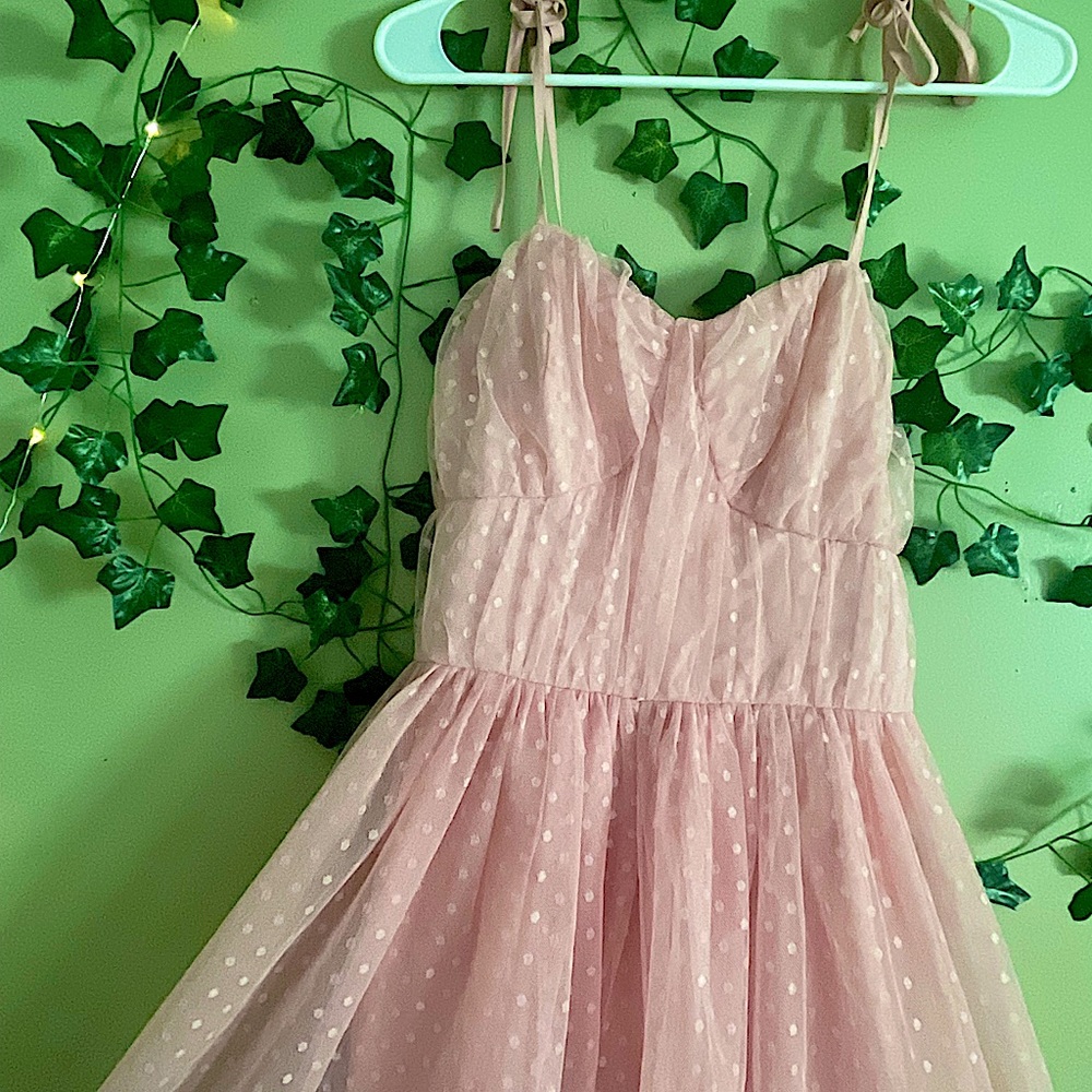 Corset Style Pink Dress🌸